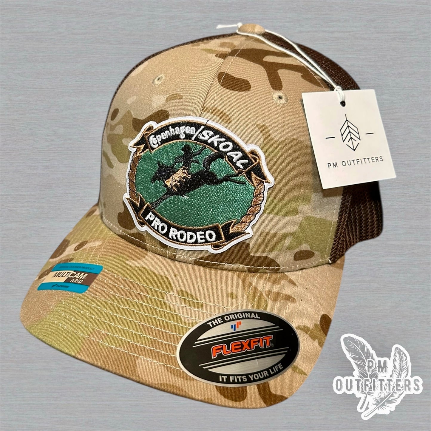 Copenhagen/Skoal Pro Rodeo Trucker Hat - Multicam Arid FlexFit