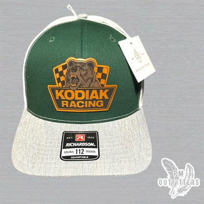 Kodiak Bear Racing Custom Design Retro NASCAR Patch Richardson 112 Trucker Hat