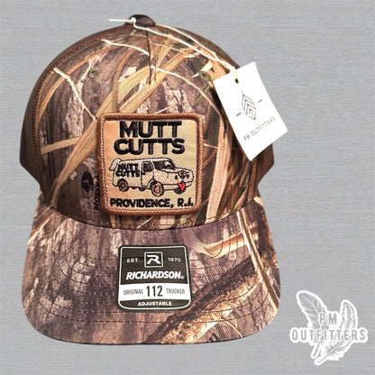 Retro Mutt Cuts Dumb & Dumber Richardson 112 Mossy Oak Habitat 5-Panel Trucker