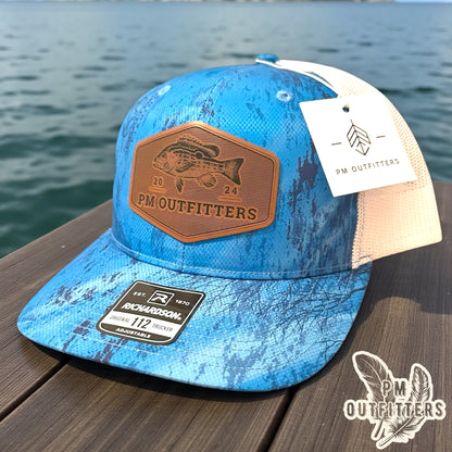 PM Outfitters Custom Logo Lane Snapper Patch | Realtree Fishing Richardson 112 Trucker Hat