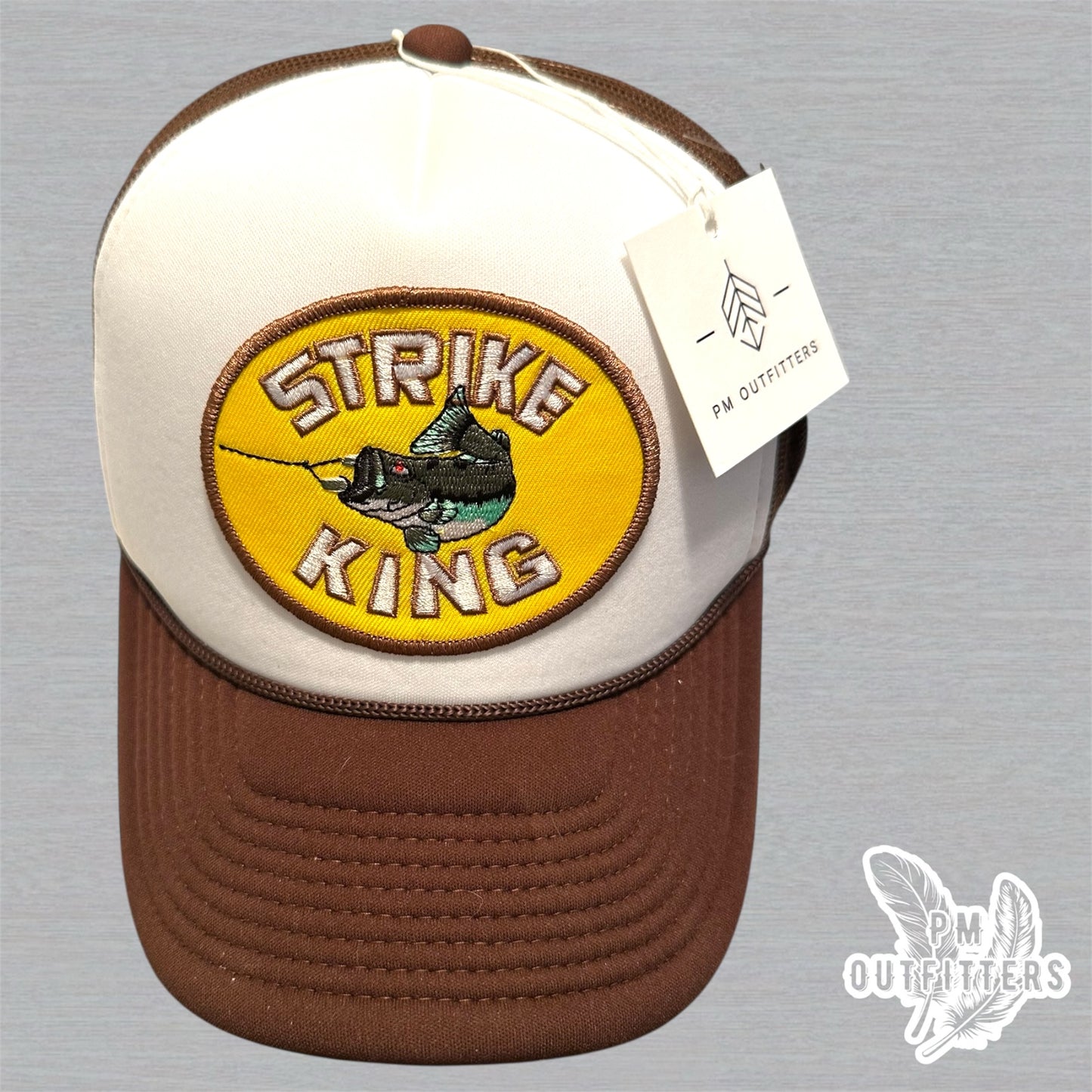 Vintage Strike King Fishing Lures Foam Front Rope Trucker Hat