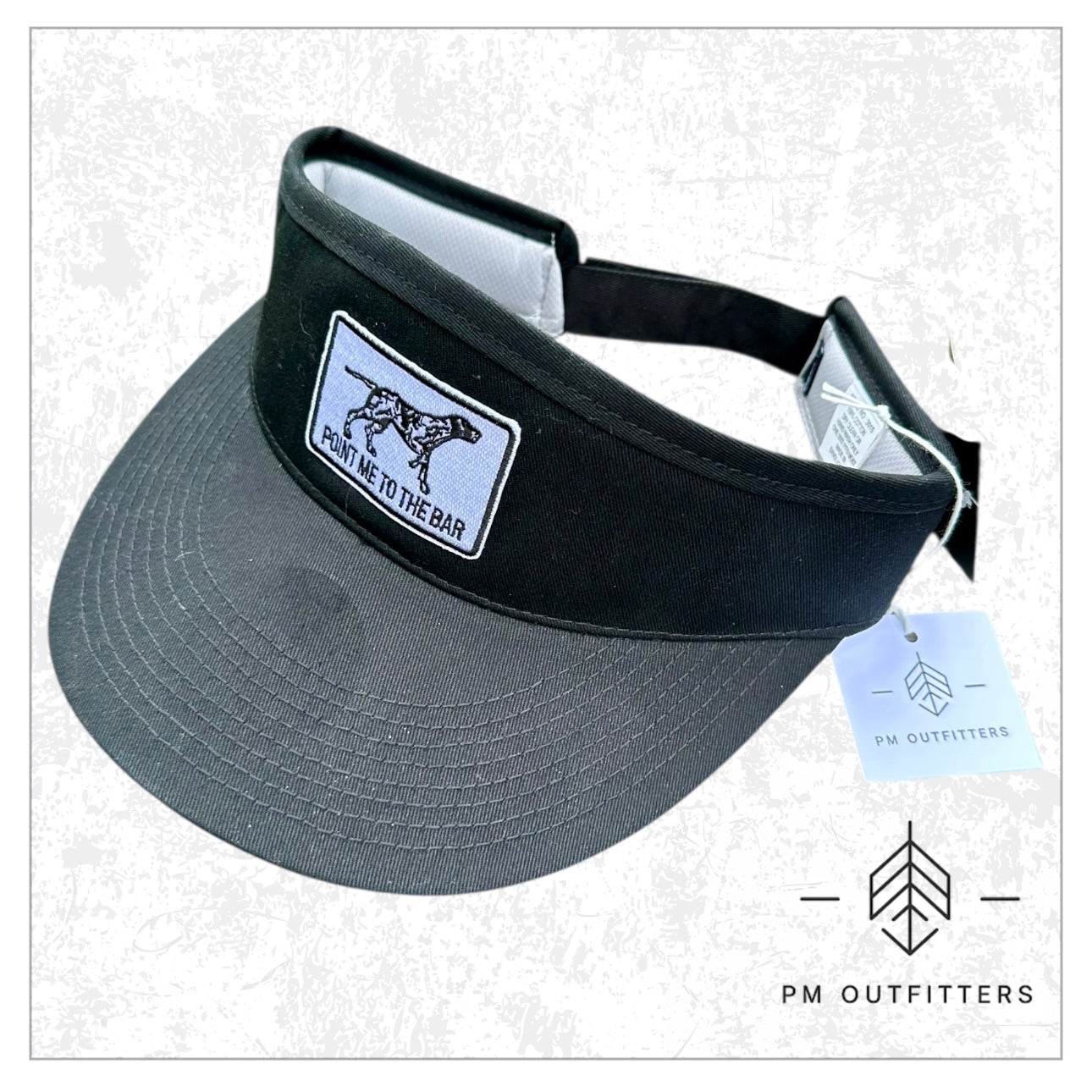 Point Me to the Bar Novelty Patch High Crown Visor