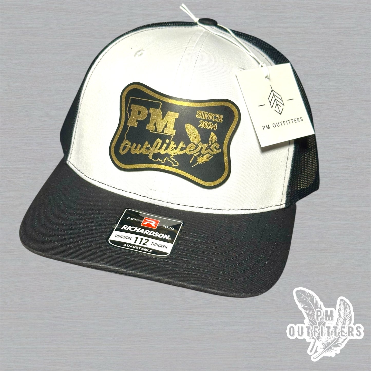 PM Outfitters Custom Design Saints Theme Logo Trucker Hat