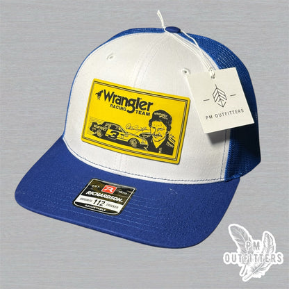 Dale Earnhardt Wrangler Racing Richardson 112 Trucker Hat Custom