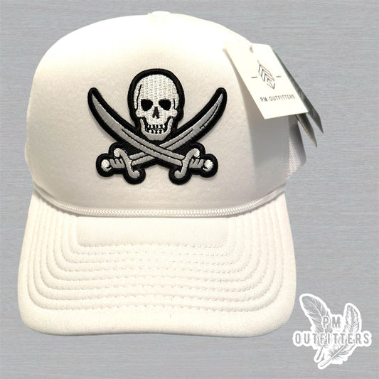 Vintage Jolly Roger Foam Front Rope Trucker Hat