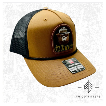 Smokey the Bear Retro Vintage Rope Trucker Hat
