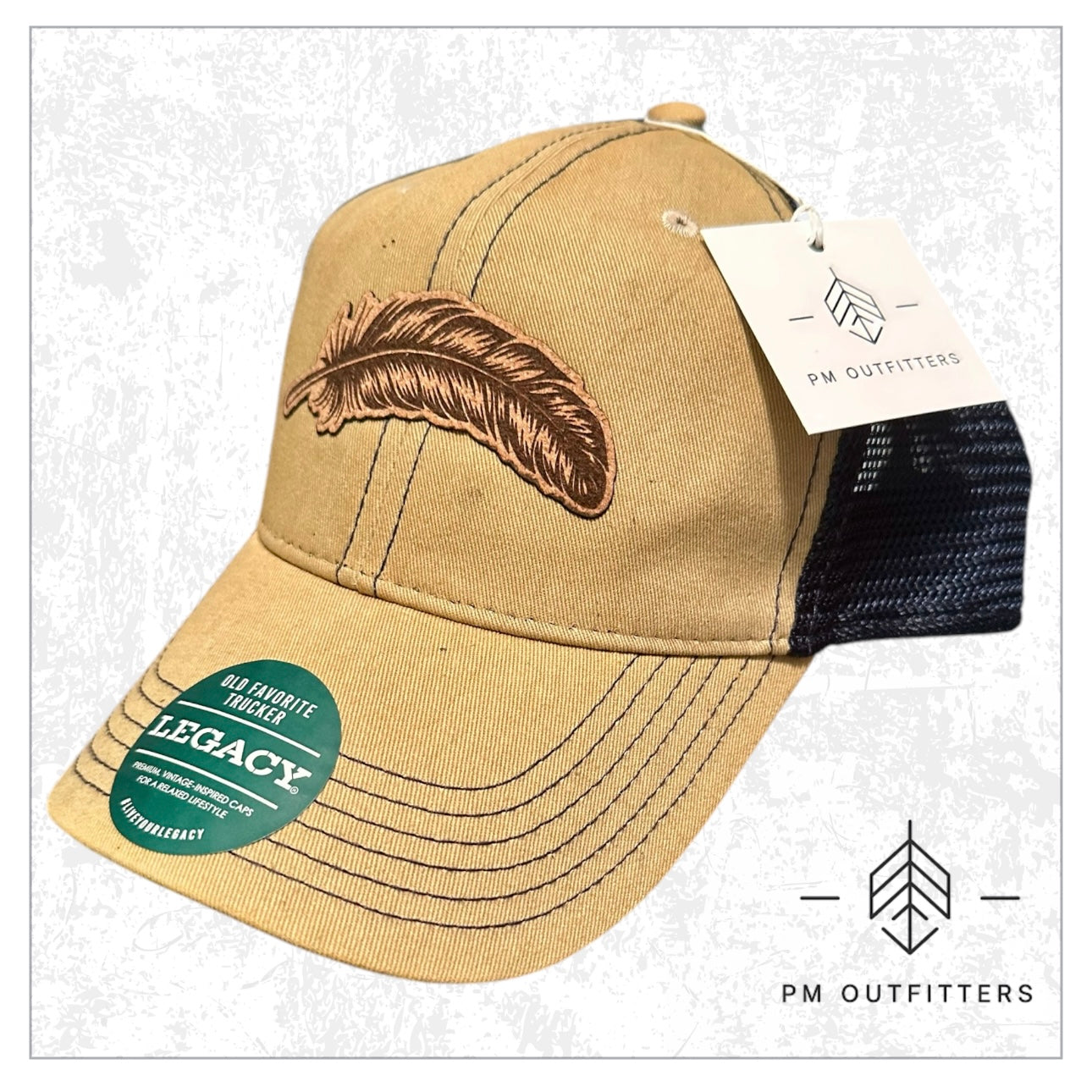 Signature Feather Cork Leatherette Trucker Series
