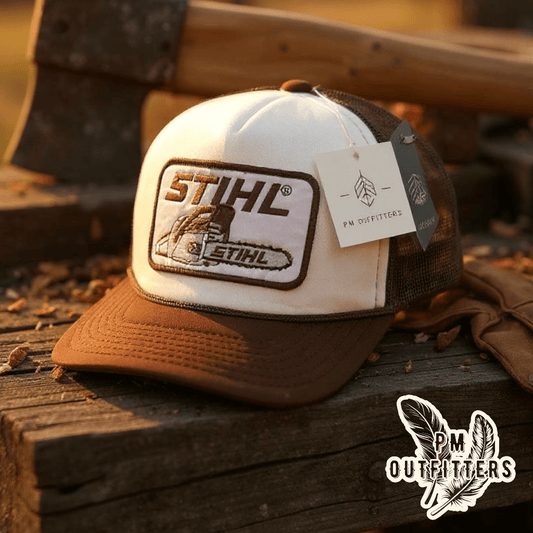 Vintage Stihl Chainsaw Foam Front Rope Trucker Hat