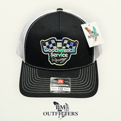 Goodwrench Service Racing Trucker Hat – PM Outfitters | Richardson 112 Black White Holographic Patch