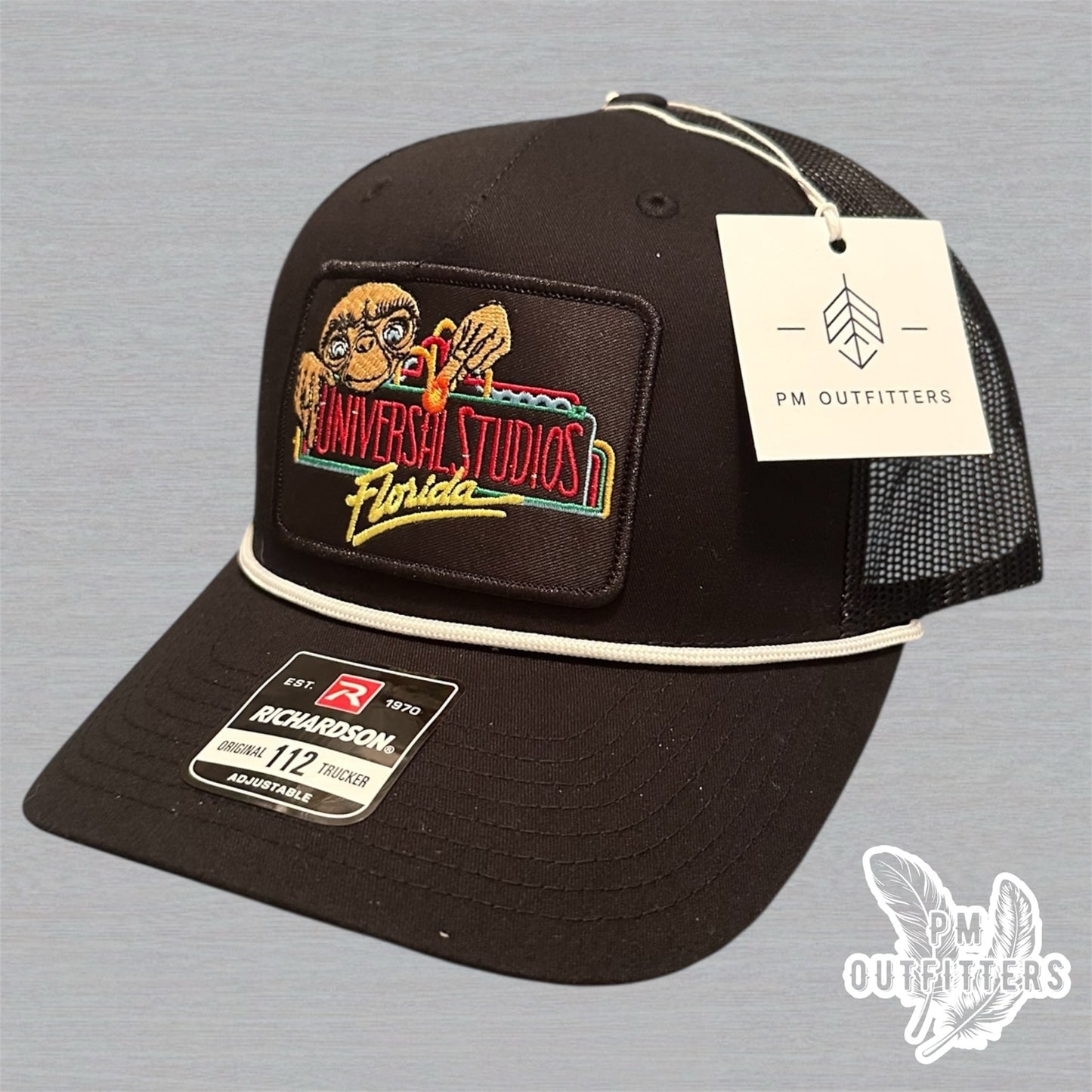 Vintage Universal Studios Florida Trucker Hat - Black Richardson 112 Rope