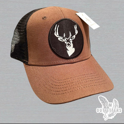 Deer Silhouette Canvas Trucker