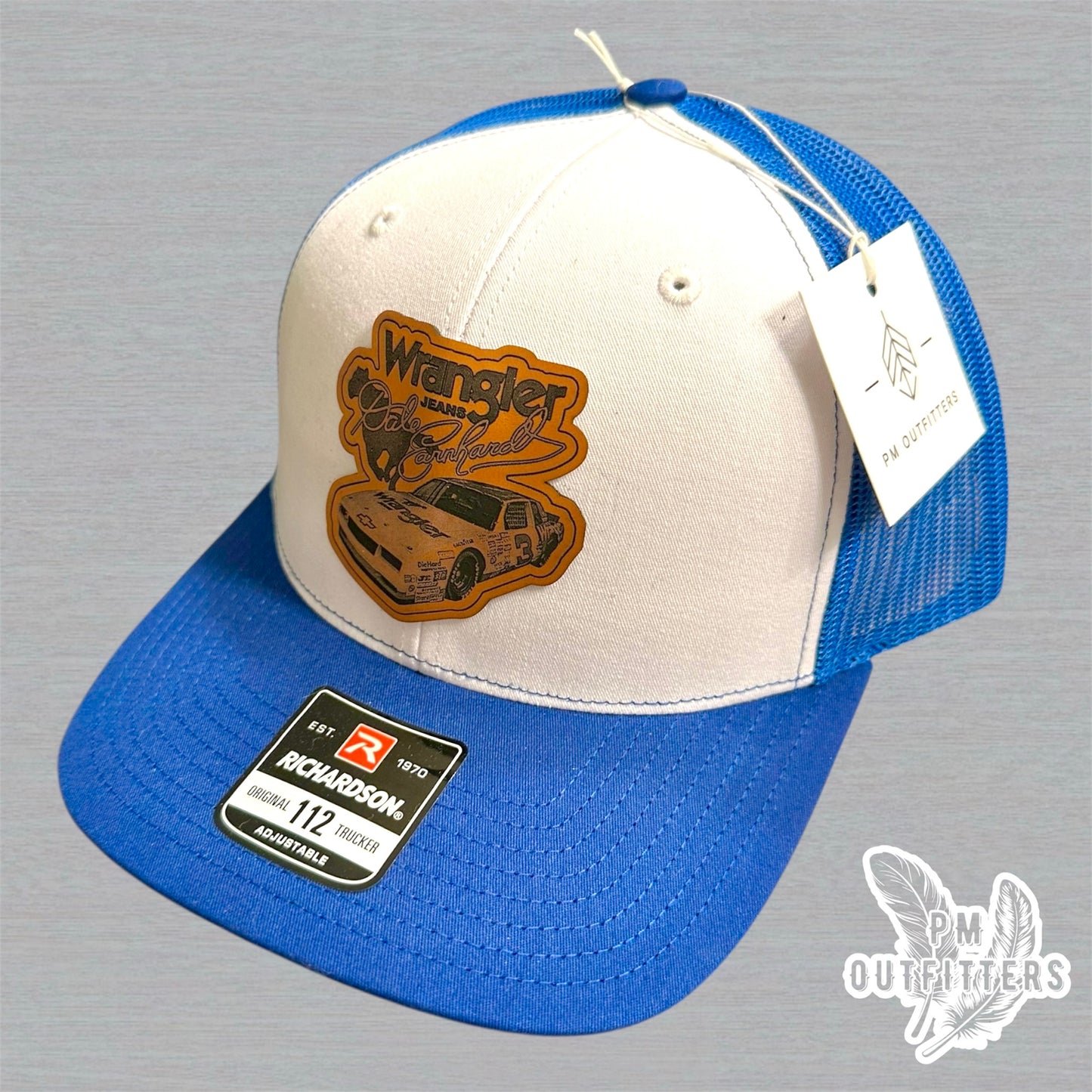 Dale Earnhardt Wrangler NASCAR Custom Design Richardson 112 Trucker Hat