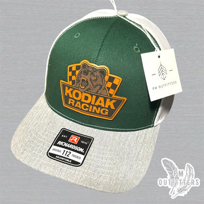 Kodiak Bear Racing Custom Design Retro NASCAR Patch Richardson 112 Trucker Hat