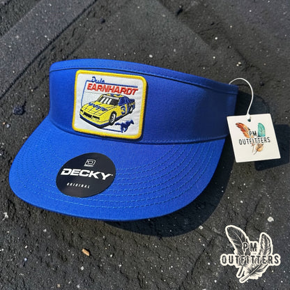 Dale Earnhardt Wrangler #3 NASCAR Visor – PM Outfitters Retro Patch | Decky Royal Blue