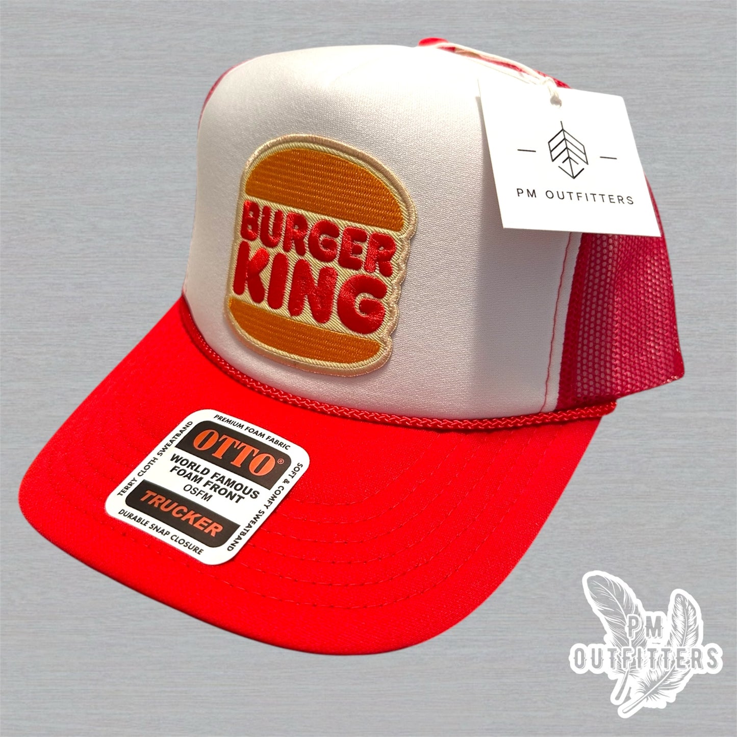 Vintage Burger King Foam Rope Trucker Hat