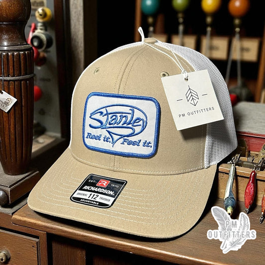 Stanley Reel It Feel It Retro Patch Khaki White Richardson 112 Trucker Snapback