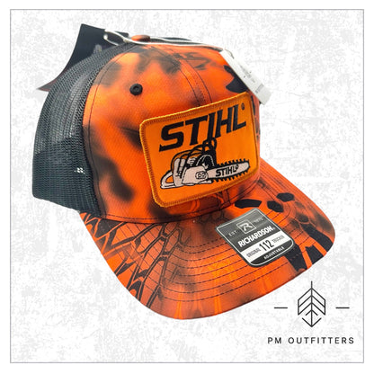 Vintage Stihl Chainsaw Kryptek Camo Trucker Hat