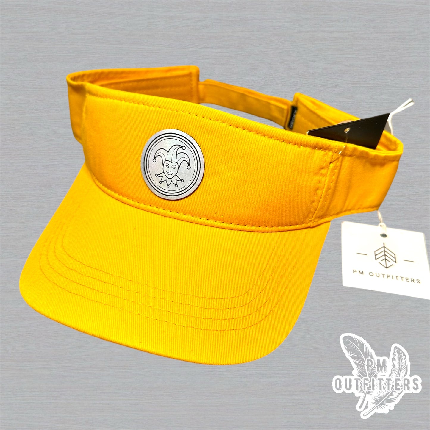 Mardi Gras Holographic Jester Doubloon Visor - Gold Decky 3001
