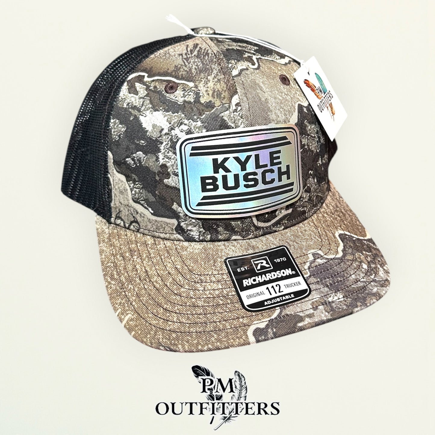 Kyle Busch Memorial Hat - In Memory of Rowdy (1985-2026) | Richardson 112 Realtree Excape Camo Tribute