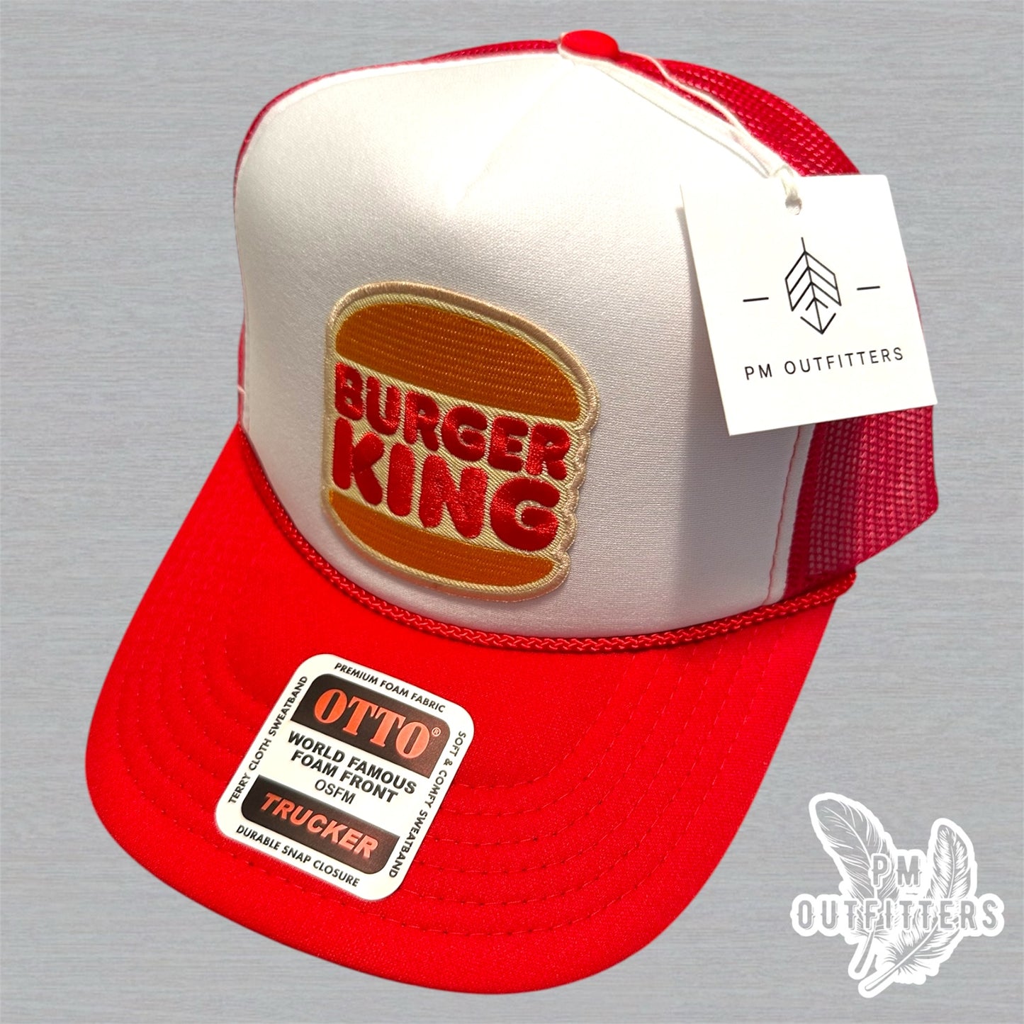 Vintage Burger King Foam Rope Trucker Hat