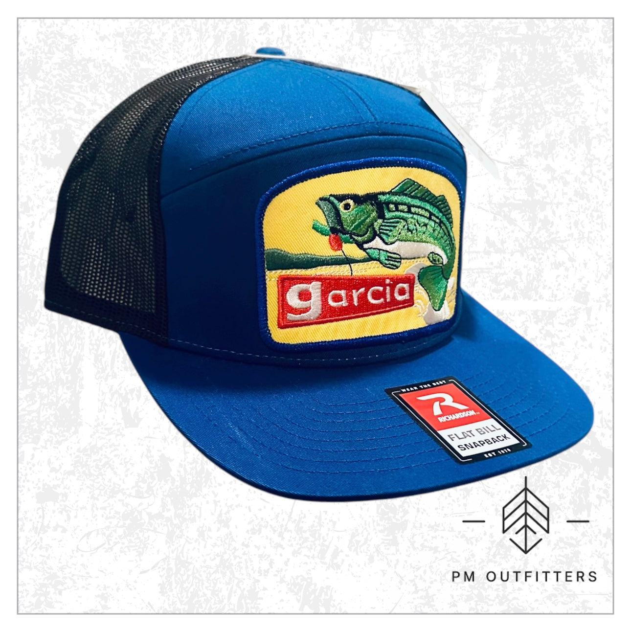 Retro Garcia Lures 7-Panel Trucker Hat