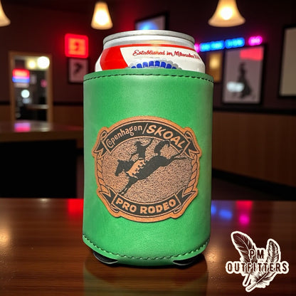 PM Outfitters Custom Laser Engraved Copenhagen/Skoal Pro Rodeo Premium Leatherette Can Koozie