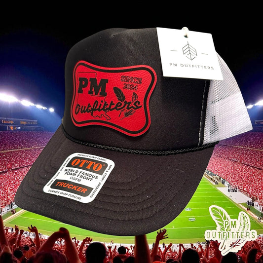 PM Outfitters UL Lafayette Logo Design Foam Front Rope Trucker Hat