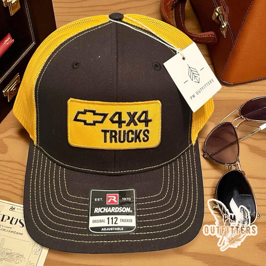 Retro 70s Chevy 4x4 Trucks Trucker Hat