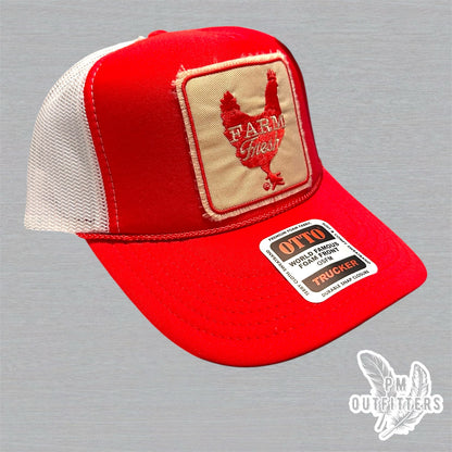 Vintage Farm Fresh Foam Front Rope Trucker Hat