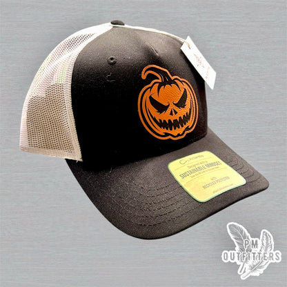 Custom Design Evil Pumpkin Atlantis 5-panel Sustainable Performance Trucker