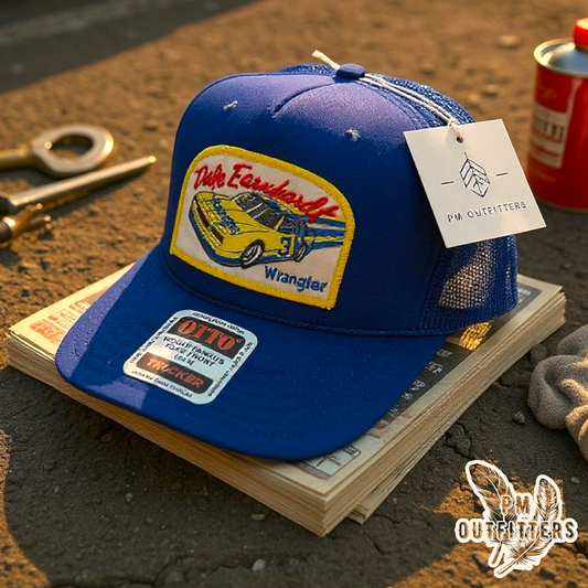 Vintage Dale Earnhardt Wrangler Foam Front Rope Trucker Hat