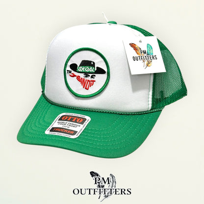 Skoal Bandit Otto foam front trucker hat interior tag detail