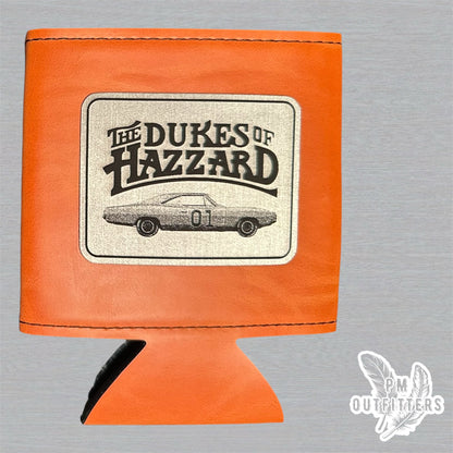 PM Outfitters Custom Laser Engraved The Dukes of Hazzard Premium Leatherette Can Koozie