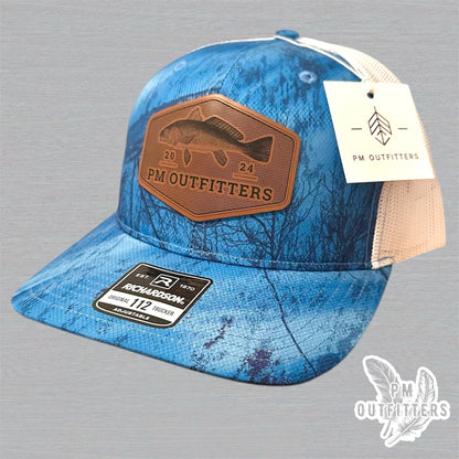PM Outfitters Custom Logo Redfish Patch | Realtree Fishing Richardson 112 Trucker Hat
