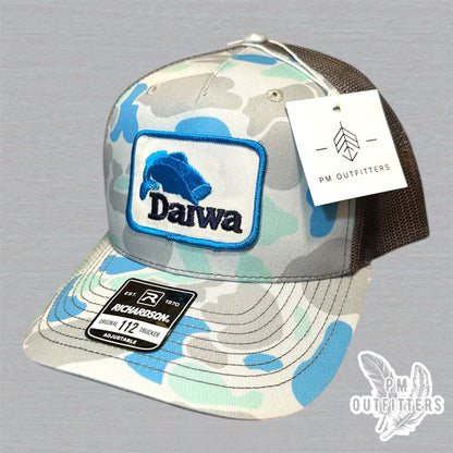 Team Daiwa Vintage Patch Trucker Hat - Richardson 112 Saltwater Duck Camo