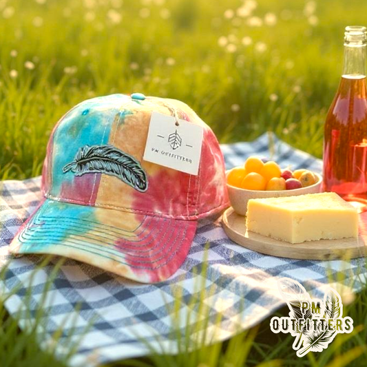 Signature Feather Tie Dye Cap