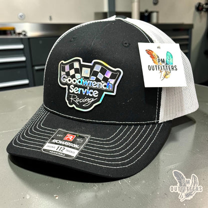 Goodwrench Service Racing Trucker Hat – PM Outfitters | Richardson 112 Black White Holographic Patch