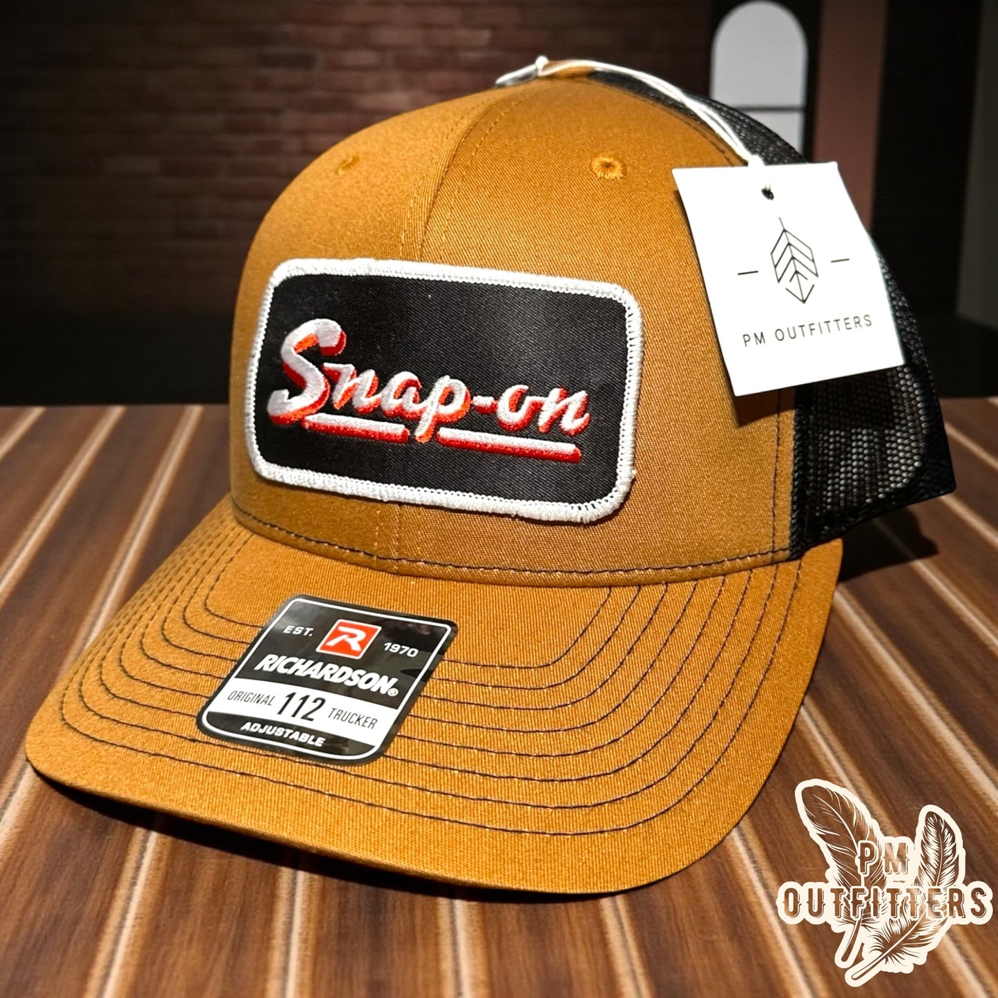 Snap-on Tools Trucker Hat - Caramel & Black Richardson 112