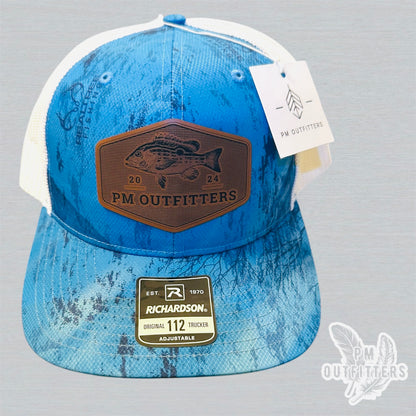 PM Outfitters Custom Logo Lane Snapper Patch | Realtree Fishing Richardson 112 Trucker Hat
