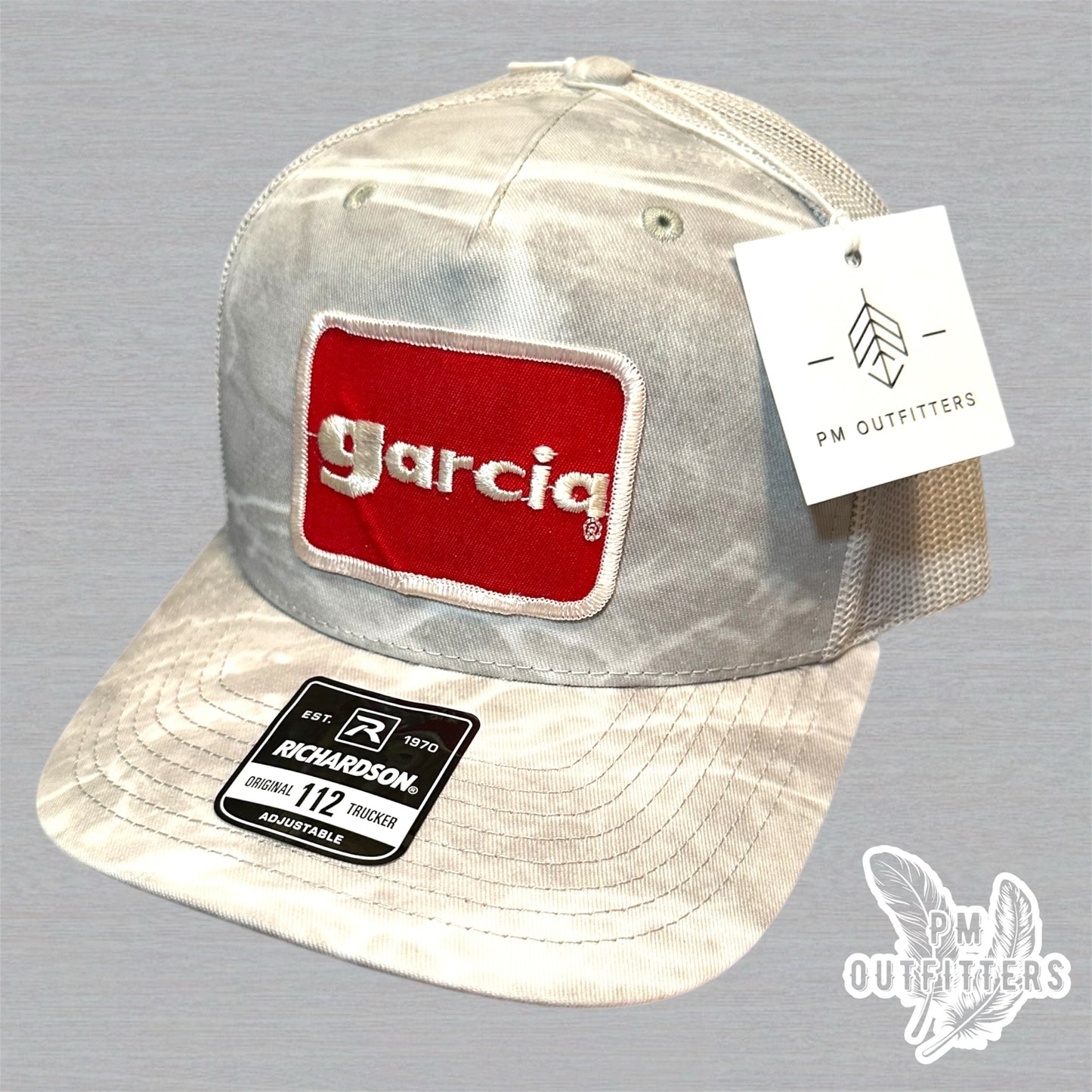 Garcia Lures Vintage Patch Trucker Hat - Richardson 112 Mossy Oak Bonefish