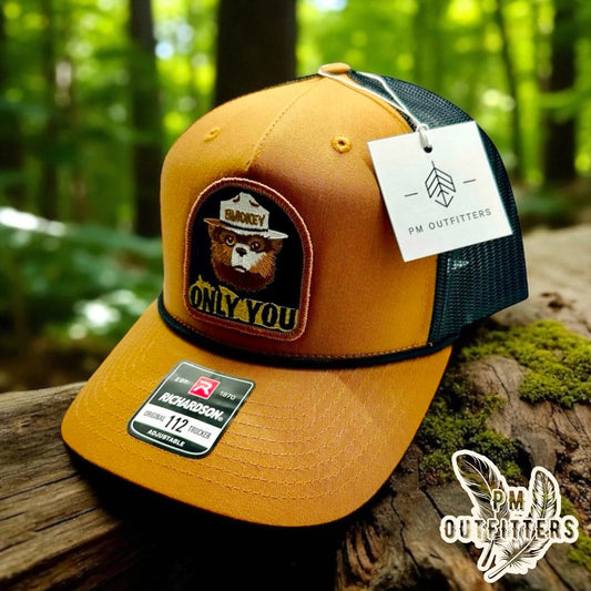 Smokey the Bear Retro Vintage Rope Trucker Hat