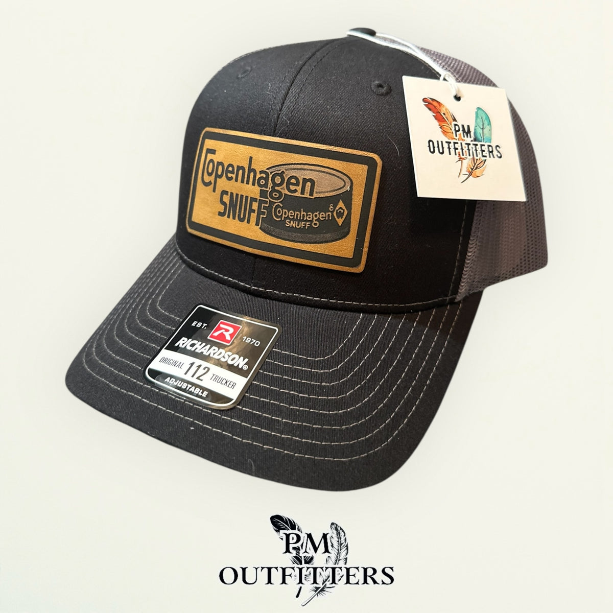 Copenhagen Snuff Richardson 112 trucker hat interior tag detail