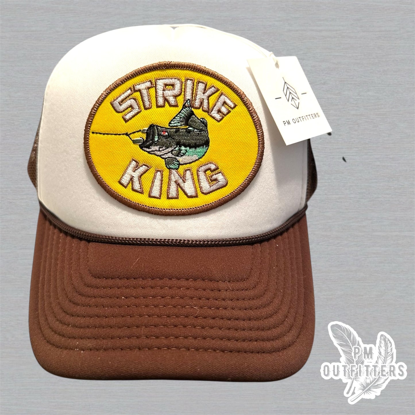 Vintage Strike King Fishing Lures Foam Front Rope Trucker Hat