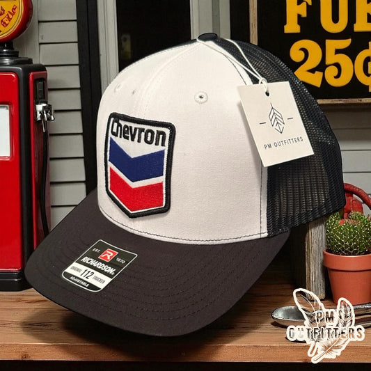 Retro Chevron Gas Trucker Hat