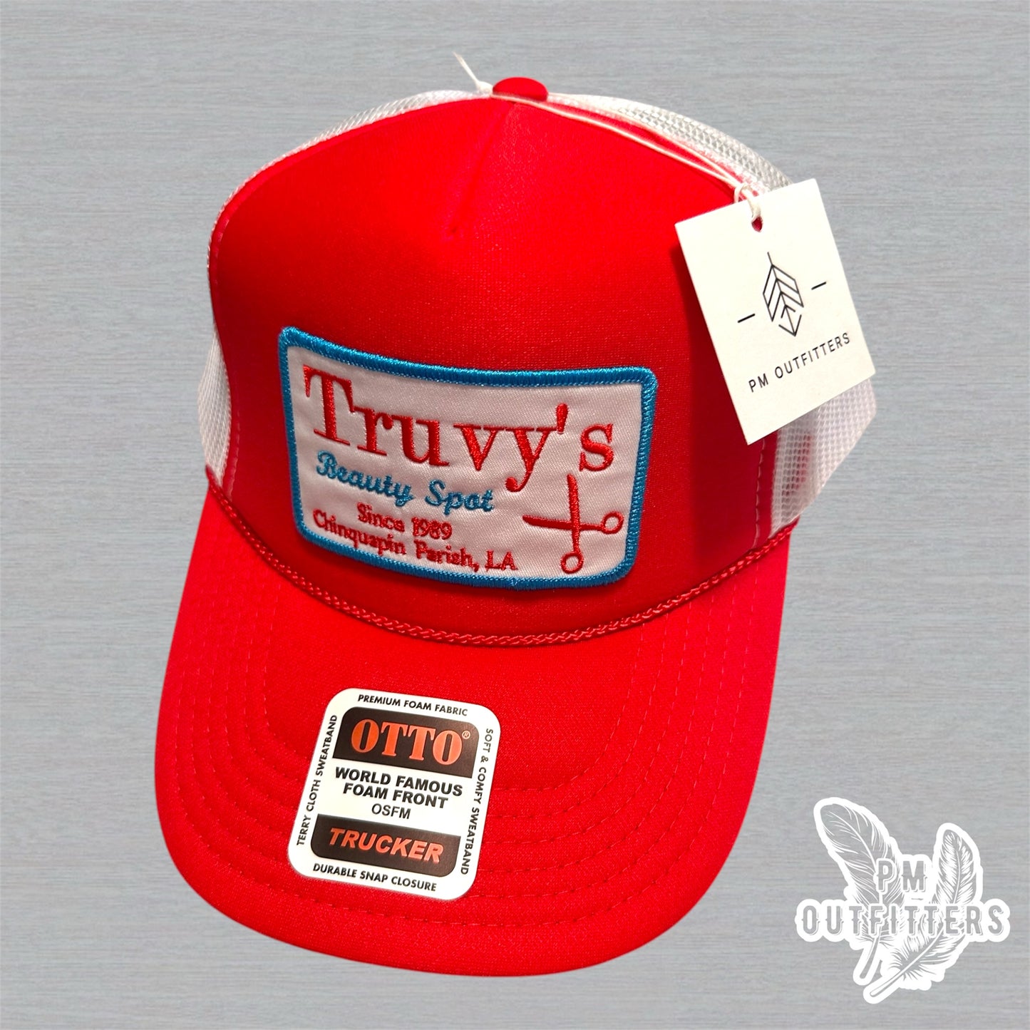 Vintage Steel Magnolias Truvy’s Beauty Spot Foam Front Rope Trucker Hat