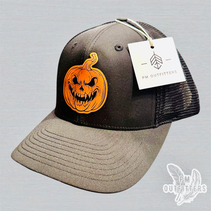 Custom Design Evil Pumpkin Richardson 174 Performance Trucker