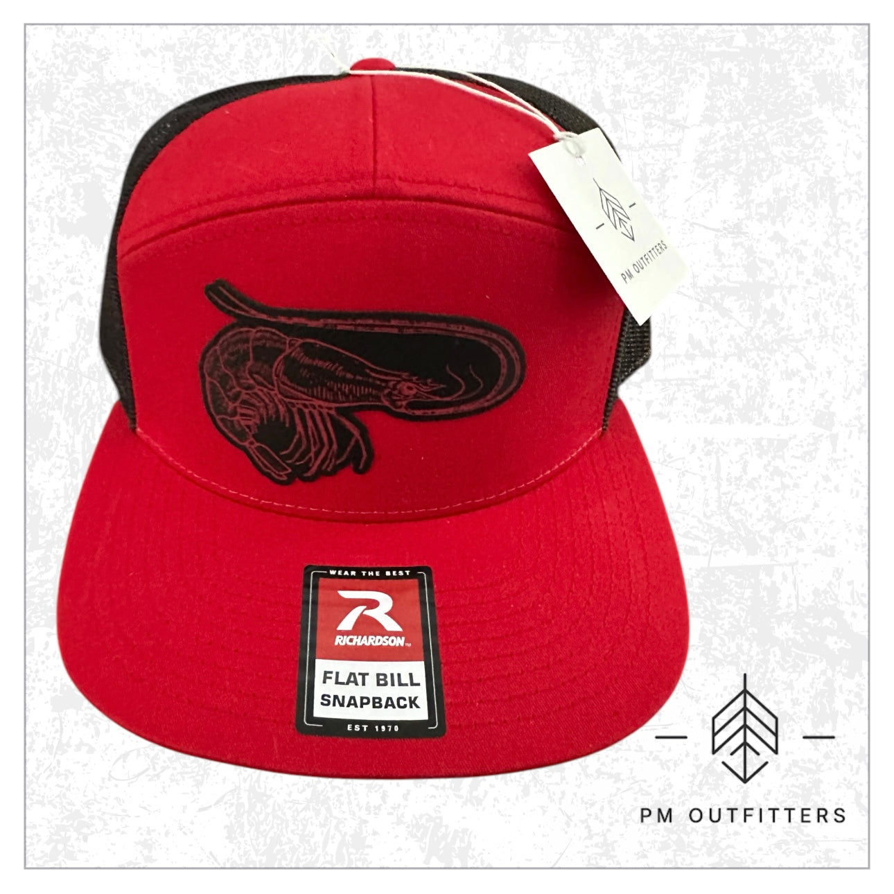 PM Outfitters Custom Shrimp 7-Panel Trucker Hat
