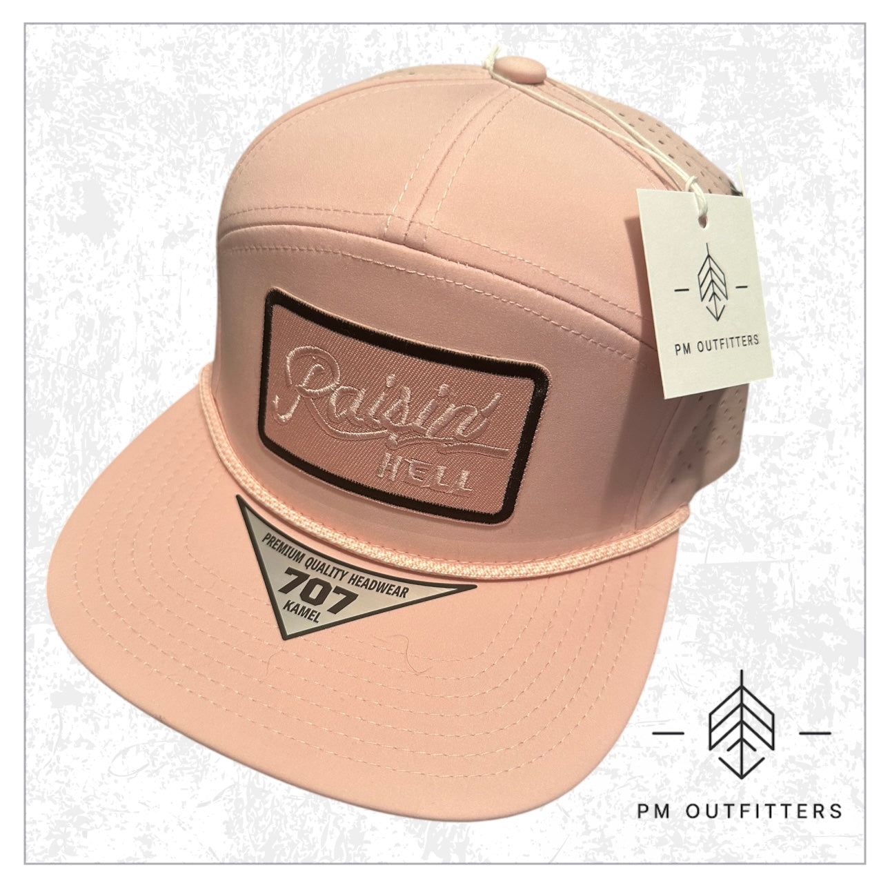 Raisin’ Hell Performance 7-Panel Rope Trucker Hat