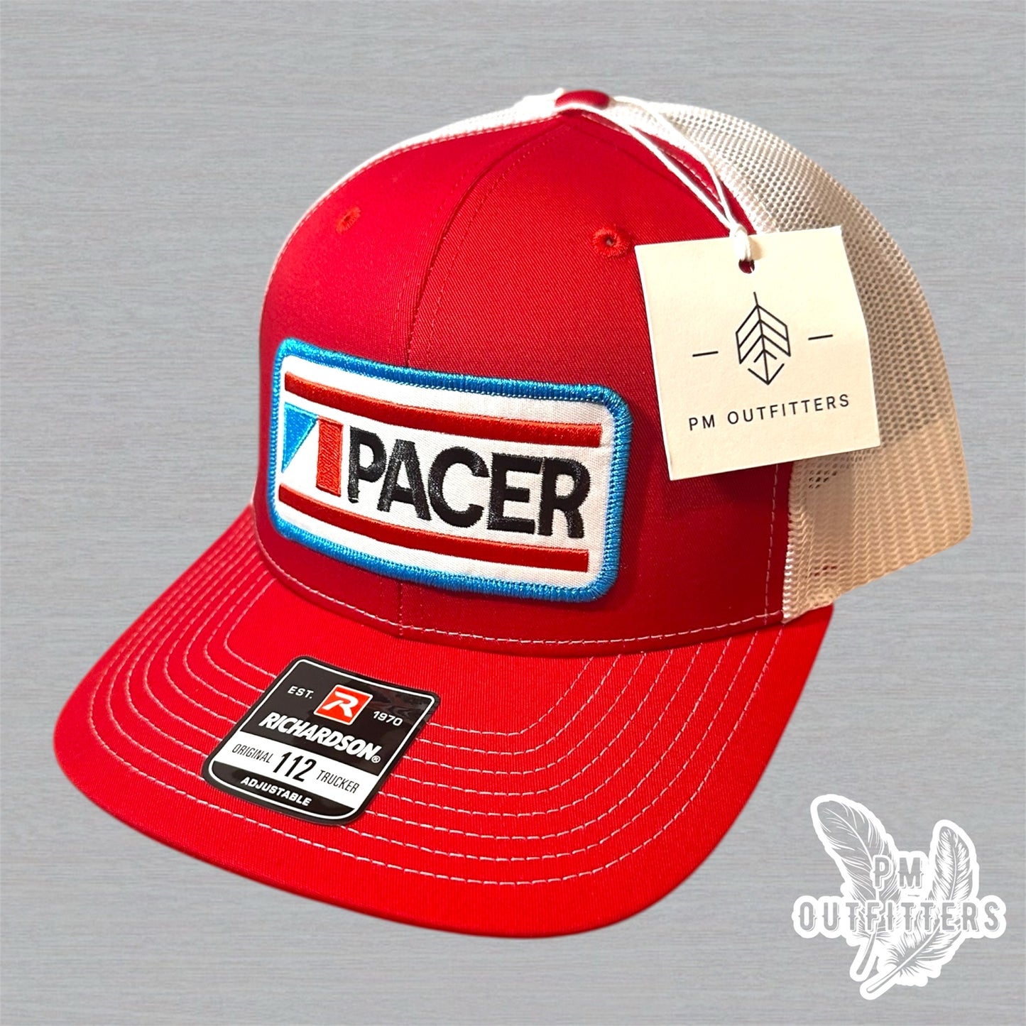 Retro AMC Pacer Trucker Hat - Red & White Richardson 112