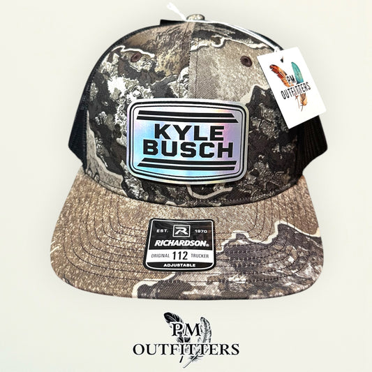 Kyle Busch Memorial Hat - In Memory of Rowdy (1985-2026) | Richardson 112 Realtree Excape Camo Tribute